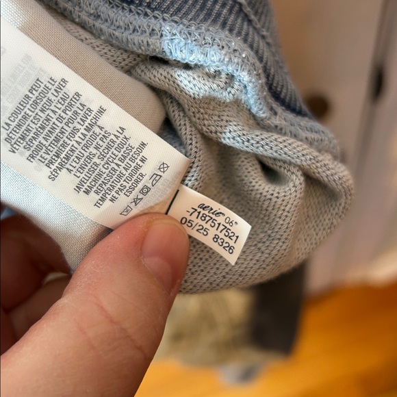 Aerie Wide Leg Barrel Leg pull on jeans size large - Picture 4 of 9